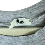 Egy Gray Raglan Stretchy Long Tan Lace Sleeve Rayon Top Made In USA Size M Size M Photo 3