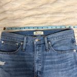 Madewell  Classic Straight Jean Medium Wash Distressed Size 30 Photo 9