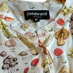 Betabrand  Fungi Frock Mushroom-Print Pocket Dress Button-Down Size Medium Womens Photo 11