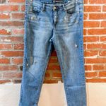 Anne Klein Embroidered Denim Jeans Photo 0