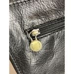 Italian Leather Black Crossbody Bag Purse Satchel Unisex Adjustable Strap Photo 3