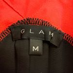 Glam  Red & Black Halter Sleeveless Sheath Dress Photo 1