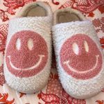 Pink smiley face slippers Size 9 Photo 3