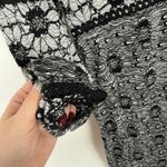 Free People Botanical Forest Knit Lace Long-Sleeve Bodycon Dress Size Medium M Photo 4