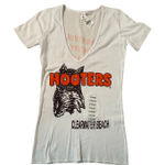 Hooters New Women’s  Girl Uniform V-Neck t-shirt Clearwater Beach 🏝️ Xs/Small Photo 0
