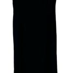 Finity Vintage Dress Black Maxi 100% Silk Goth Y2K Classic Prom Size 10 Photo 0