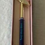 Kate Spade : Gold Tone & Blue Ink Pen Key Fob Photo 0