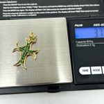 Solid 18K, genuine emeralds cross pendant Multiple Photo 15