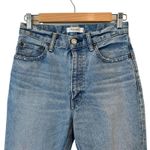 Moussy Vintage Glen Boy Straight High Waisted Barrel Jeans Size 26 Minimalist Blue Photo 8
