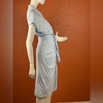 DO+BE  Light Blue and White Striped Top Size Medium. A13 Photo 6