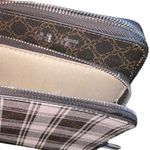 Nine West Ivory and brown Plaid detail small cross body bag with matching wallet Photo 9