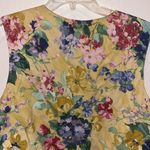 Vintage Floral Vest Lace Embellished Crochet Heart Yellow Size XL Photo 9