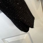 J.Crew  Collection Black Sequin Tweed Cropped Jacket Wool Blend Size 6 Luxury Photo 8