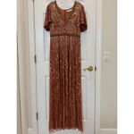 Mac Duggal NWT  5538 Embellished V Neck Butterfly Sleeve Column Gown Size 10 Photo 3