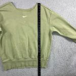 Nike Sweatshirt Women Small Oversized Center Swoosh Logo Pullover Bleached Photo 4
