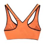 ZARA Swimwear Contrast Piping Bikini Zip Top in Neon Orange Photo 5