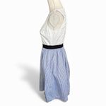 Kate Spade Broome Street pinstripe tank dress blue & white nautical coastal Photo 4