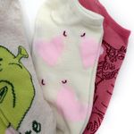 Shrek Womens No Show Socks Princess Fiona Donkey Dragon Hearts Love Pink Green Photo 5