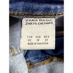ZARA  Z1975 Mid Rise Slim Fit Jean Stretch Slim 5-Pocket 10 Medium Blue Wash Photo 6