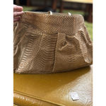 Vintage Pallizio Beige Snakeskin Clutch circa 1970s Tan Photo 1