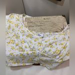 Hollister  White and Yellow Floral Puff Sleeve Crop Top Photo 7