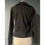 Head  Gray Soft Shell Diagonal Zip Jacket Front Pockets Womens Small Flare Collar Photo 3