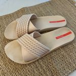 Ipanema Women's Sandals Slides Beige Braided Criss Cross Casual Comfort Size 9 Tan Photo 3