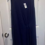 Anthropologie NWT Saturday Sunday navy sleeveless pleated side t shirt dress Photo 7