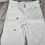 J.Crew Slim-wide jean with stacked buttons in White Denim CH887 25 NWT Photo 7
