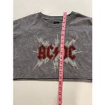 AC/DC  Vintage Washed Gray Cropped Sweatshirt Women’s Large Photo 4