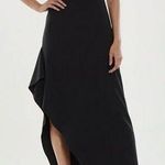 Halston Heritage Halston Effie Cowl Neck Sleeveless Metallic Shimmer Dress Photo 0