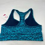 Moving Comfort  Switch it up Racer sports bra in Azure woven size S Small NWT Photo 3