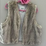 Aerie  Faux Fur Vest in Tan Photo 2