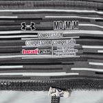 Under Armour ‎ HeatGear Compression Leggings Black White Stripe Pattern M Photo 2