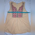 Sundance  Embroidered Tank Top Large Yellow/Red Photo 2
