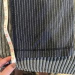 Lululemon Lulu Vertical Stripes Cropped Leggings Womens Size 6 Blue Calf Slits Photo 1