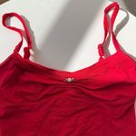 Free People Intimately  red cropped tank with rose detail Photo 2