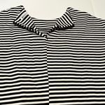 Why Dress Women Size Large Black White Striped Blouse Handbag Faux Pearls Preppy Photo 6