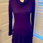 Everlie|| Navy blue turtle neck long sleeve dress with front pockets. Size M Photo 1