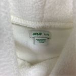 Aerie White Snowed In Fleece Mock Neck Pullover Sz.XL Photo 2