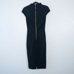 Alexia Admor Black Split Neck Shealth Midi Dress Size XS Photo 6