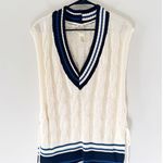 Free People New Coastal Prep Poncho Vest one Size Photo 3