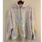 Aerie  Women's Tie-Dye Hoodie XL Pastel Oversized Soft Cotton Blend Pullover Photo 0