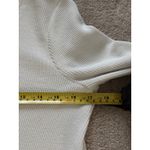 Madewell Ribbed Knit Long Sleeve Knot Front Cropped Top Ivory Size S Photo 6