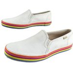 Keds x Kate Spade Double Decker Sneakers White Size 6 Slip-On Flat Canvas Loafer Photo 2