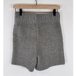 SKIMS Womens Shorts Gray Cozy Knit Boucle High Waisted Ribbed Pull On Size S/M Photo 2