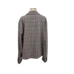 Free People  Cali Plaid Blazer Jacket Gray Neutral‎ Size Large Photo 8