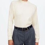 Madewell NWT Waffle-Knit Long-Sleeve Crewneck Tee in Winter White - Size XS Photo 0