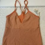 Anthropologie Anthropology Sparkling Coral Strappy Seamless T- back bralette Size L/XL Y2K Photo 1