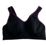 Lane Bryant Sport By Cacique 40D Sport Bra Molded Underwire  Black Wicking Photo 0
